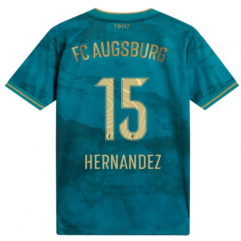 Danxen Criança Camisola Saidu Hernandez #15 Verde Marrom Alternativa 2026/27 Camisa Brasil