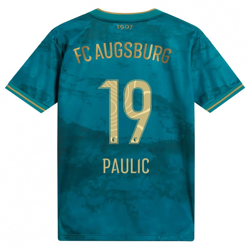 Danxen Criança Camisola Anthony Paulic #19 Verde Marrom Alternativa 2026/27 Camisa Brasil