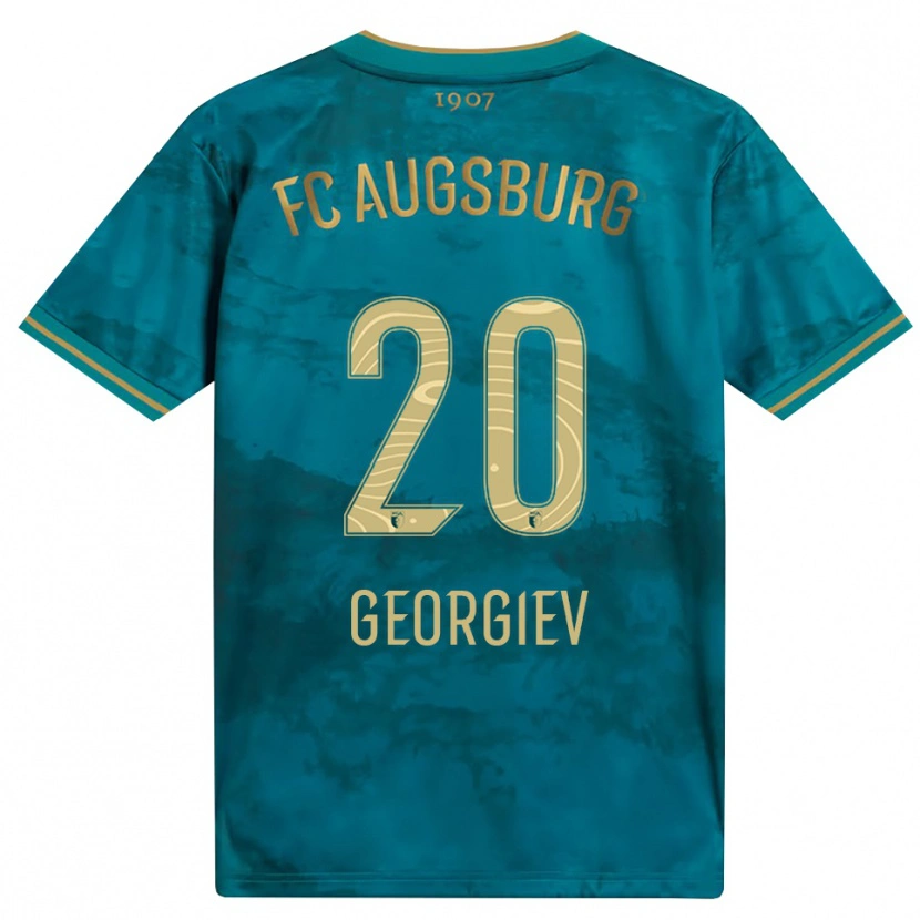 Danxen Criança Camisola Bojan Georgiev #20 Verde Marrom Alternativa 2026/27 Camisa Brasil