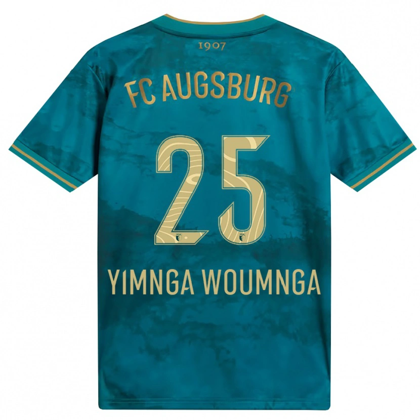 Danxen Criança Camisola Batkam Yimnga Woumnga #25 Verde Marrom Alternativa 2026/27 Camisa Brasil