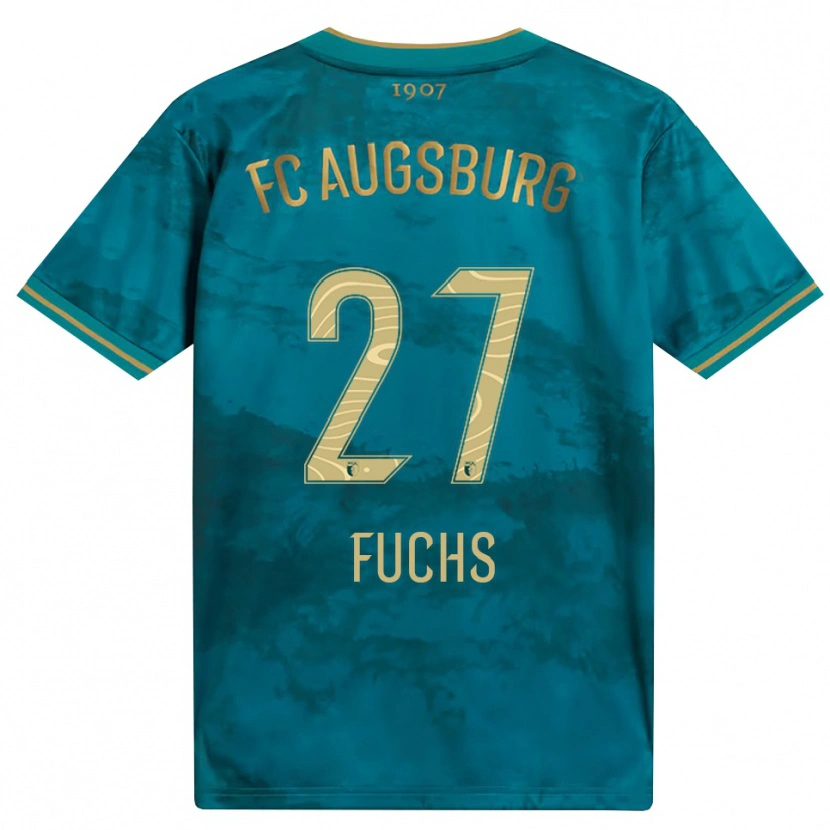 Danxen Criança Camisola Nina Fuchs #27 Verde Marrom Alternativa 2026/27 Camisa Brasil