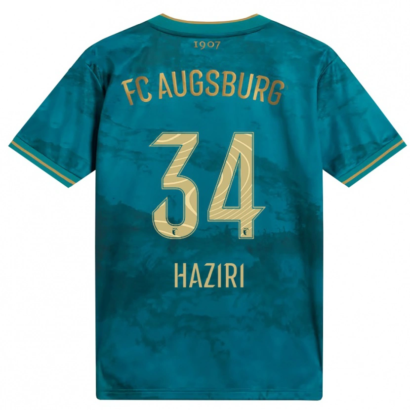 Danxen Criança Camisola Edi Haziri #34 Verde Marrom Alternativa 2026/27 Camisa Brasil