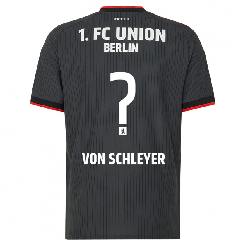Danxen Criança Camisola Leopold Von Schleyer #0 Preto Branco Vermelho Alternativa 2026/27 Camisa Brasil