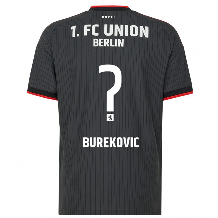 Danxen Criança Camisola Adin Burekovic #0 Preto Branco Vermelho Alternativa 2026/27 Camisa Brasil