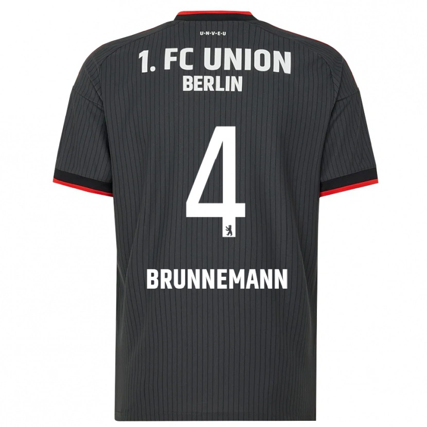Danxen Criança Camisola Laurenz Brunnemann #4 Preto Branco Vermelho Alternativa 2026/27 Camisa Brasil