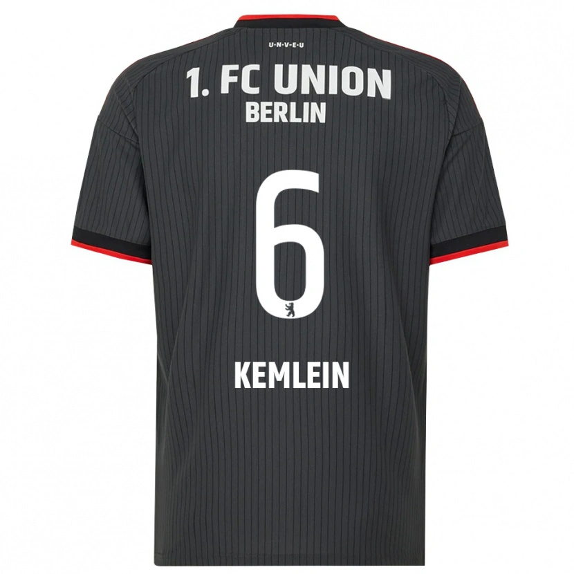 Danxen Criança Camisola Aljoscha Kemlein #6 Preto Branco Vermelho Alternativa 2026/27 Camisa Brasil