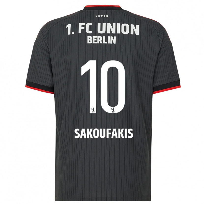 Danxen Criança Camisola Theodor Sakoufakis #10 Preto Branco Vermelho Alternativa 2026/27 Camisa Brasil