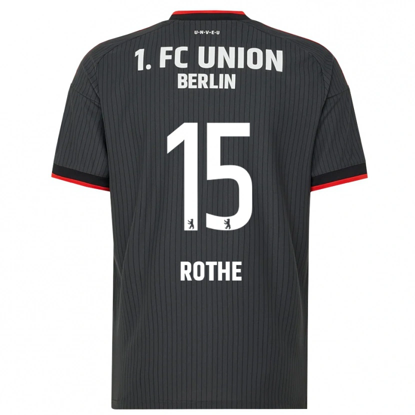 Danxen Criança Camisola Tom Rothe #15 Preto Branco Vermelho Alternativa 2026/27 Camisa Brasil
