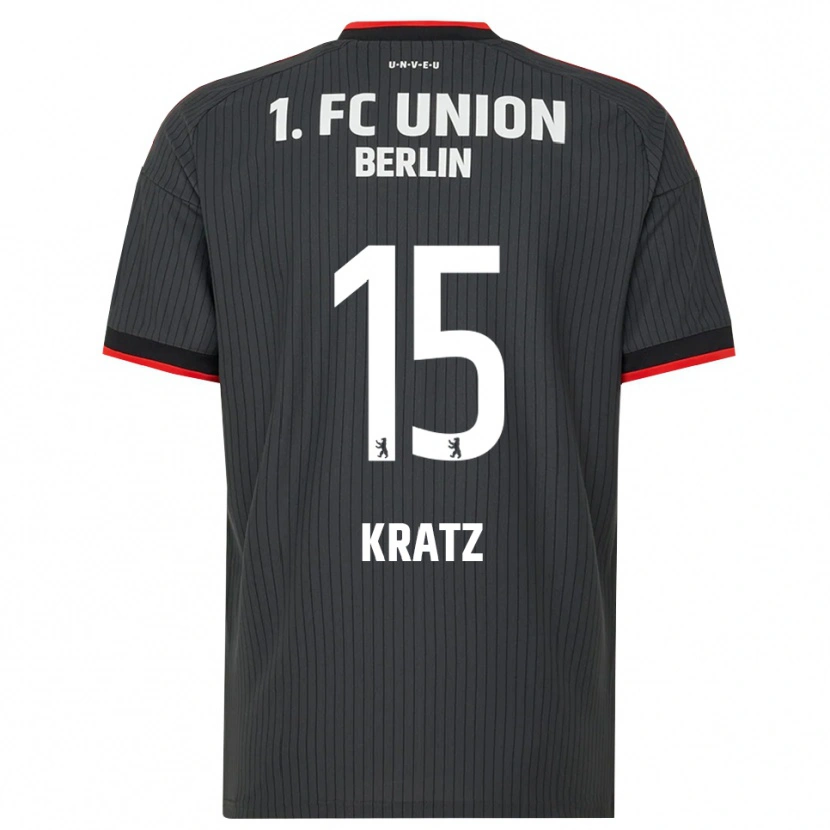 Danxen Criança Camisola Hannah Kratz #15 Preto Branco Vermelho Alternativa 2026/27 Camisa Brasil