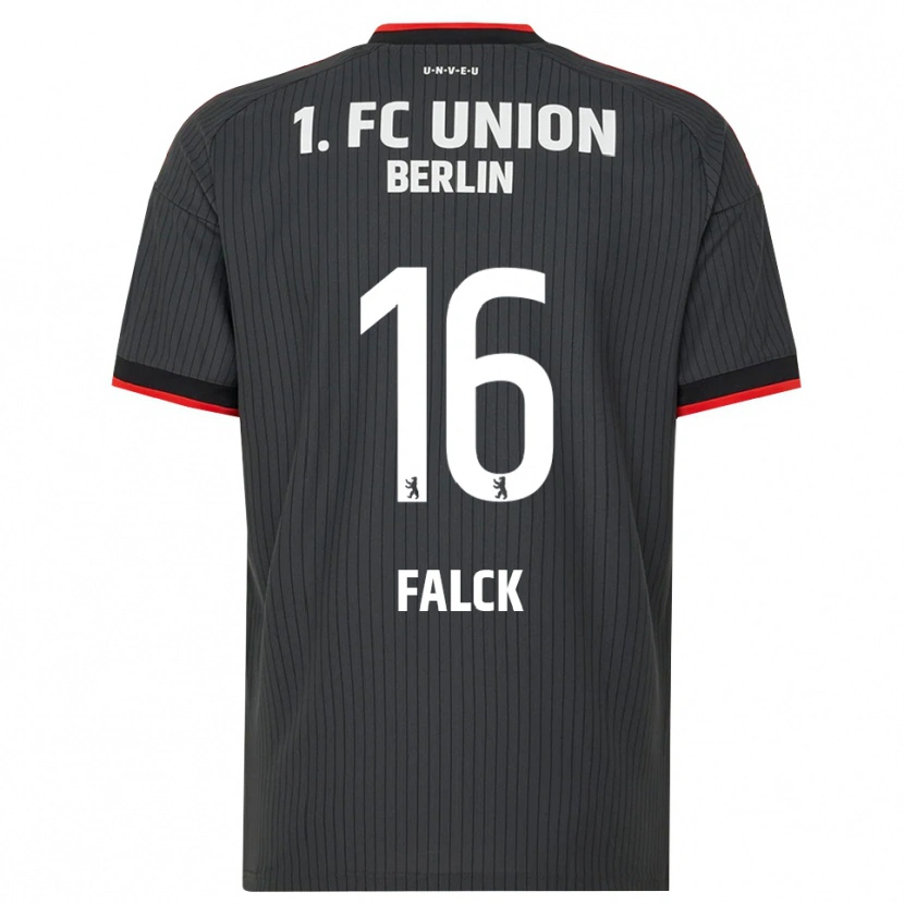 Danxen Criança Camisola Johan Falck #16 Preto Branco Vermelho Alternativa 2026/27 Camisa Brasil
