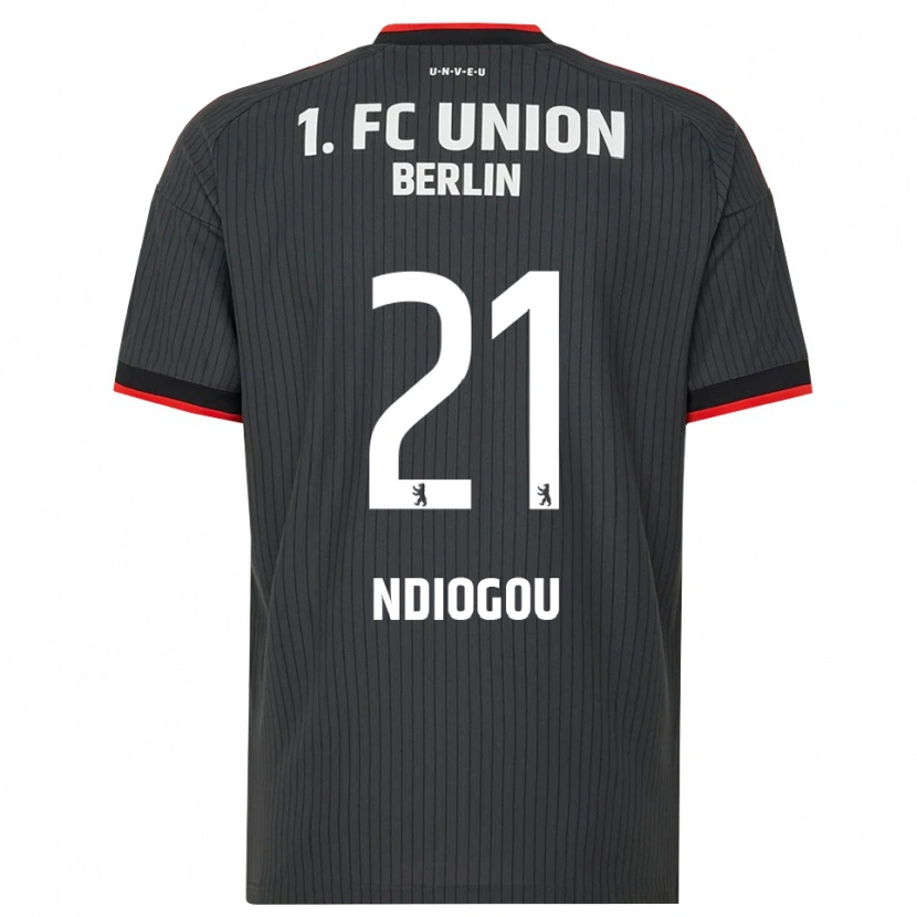 Danxen Criança Camisola Pape-Omar Ndiogou #21 Preto Branco Vermelho Alternativa 2026/27 Camisa Brasil