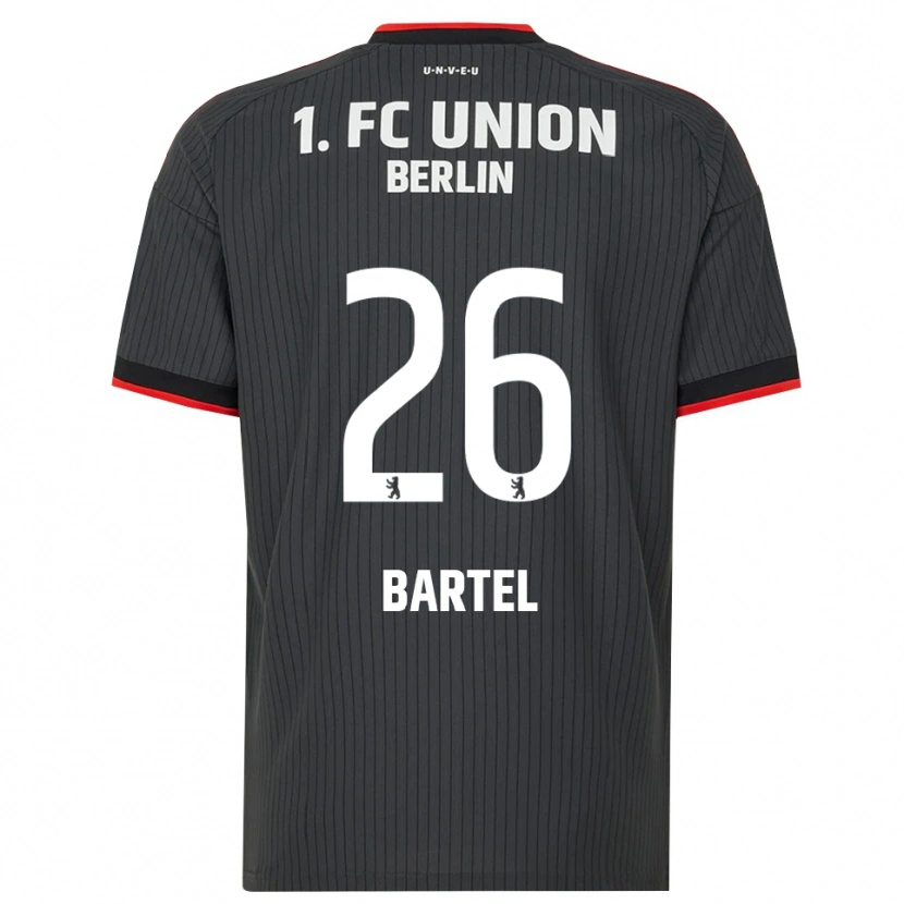 Danxen Criança Camisola Oskar Bartel #26 Preto Branco Vermelho Alternativa 2026/27 Camisa Brasil