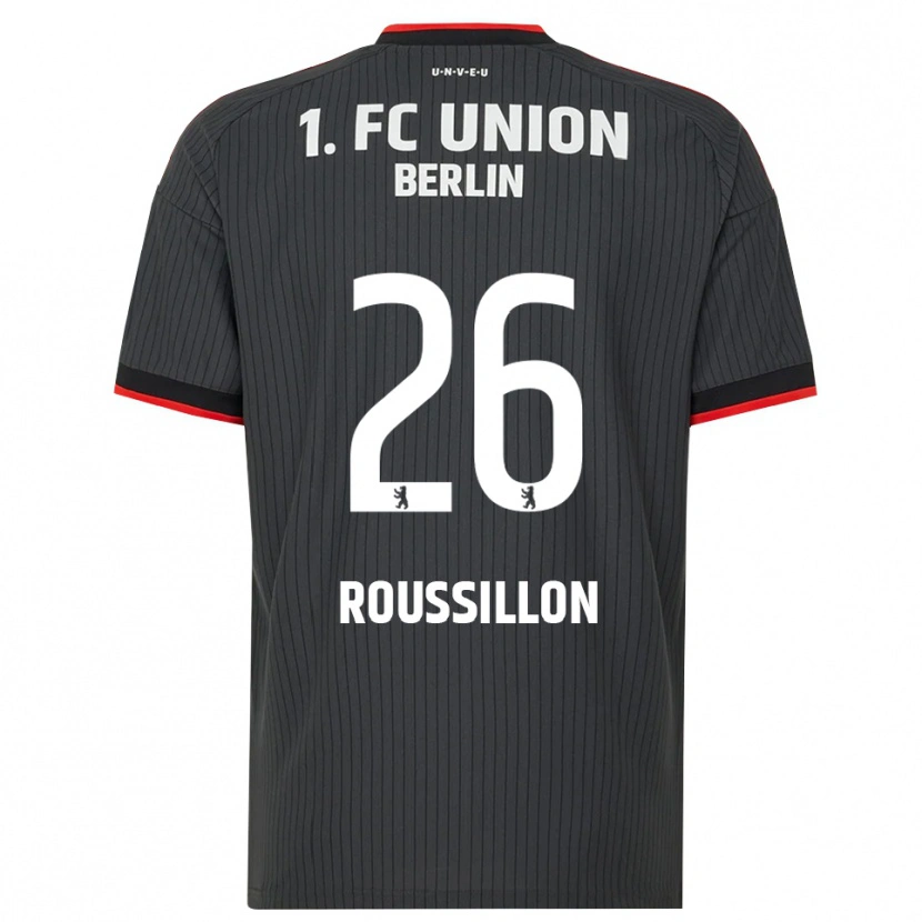 Danxen Criança Camisola Jérôme Roussillon #26 Preto Branco Vermelho Alternativa 2026/27 Camisa Brasil