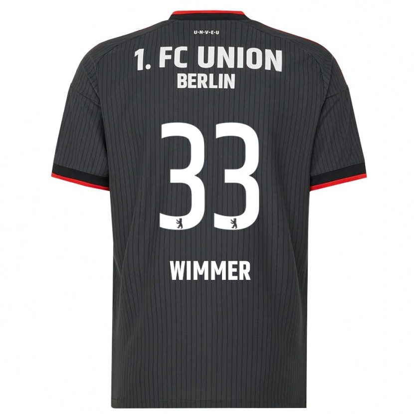 Danxen Criança Camisola Pauline Wimmer #33 Preto Branco Vermelho Alternativa 2026/27 Camisa Brasil