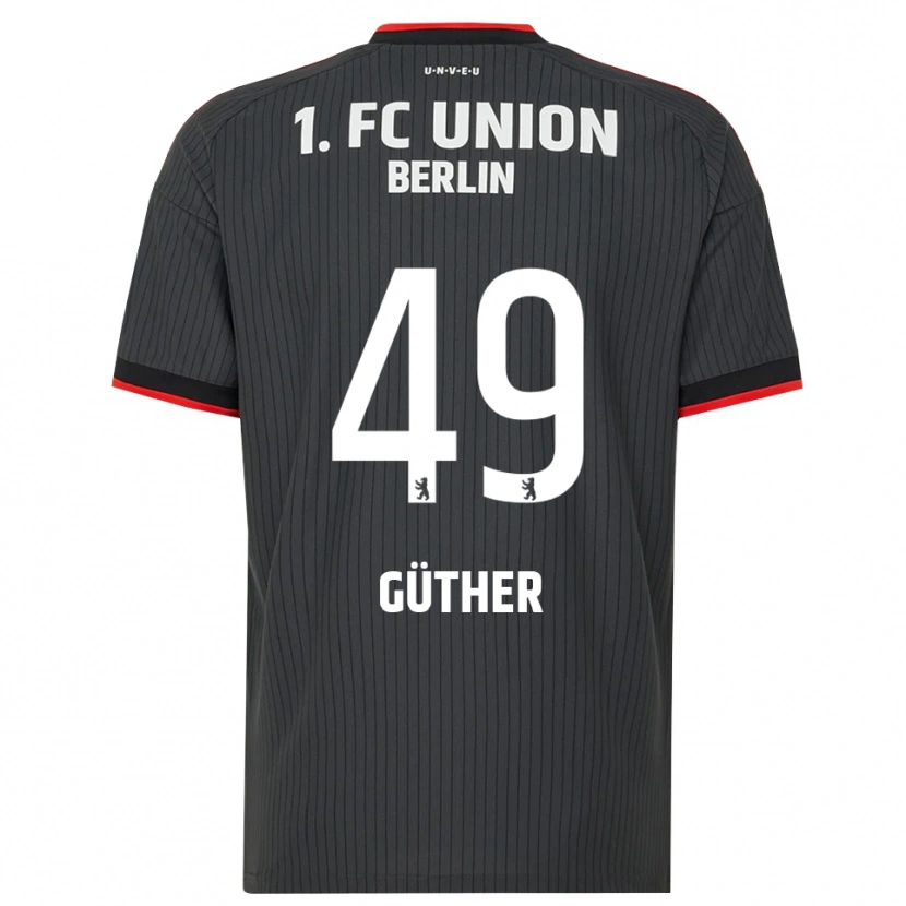 Danxen Criança Camisola Linus Güther #49 Preto Branco Vermelho Alternativa 2026/27 Camisa Brasil