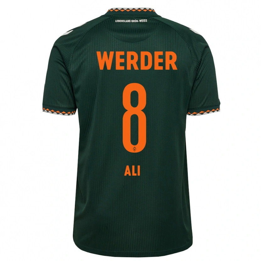 Danxen Criança Camisola Rumat Ali #8 Verde Escuro Laranja Branco Alternativa 2026/27 Camisa Brasil