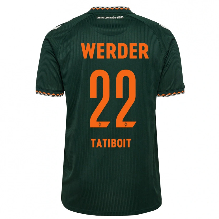 Danxen Criança Camisola Kieran Tatiboit #22 Verde Escuro Laranja Branco Alternativa 2026/27 Camisa Brasil