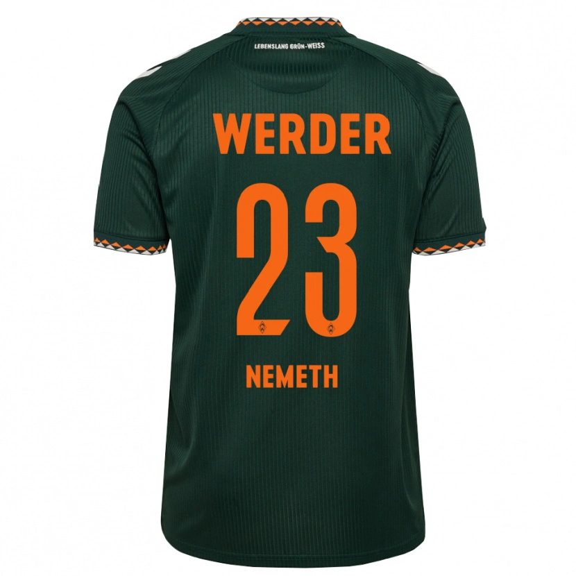 Danxen Criança Camisola Hanna Nemeth #23 Verde Escuro Laranja Branco Alternativa 2026/27 Camisa Brasil