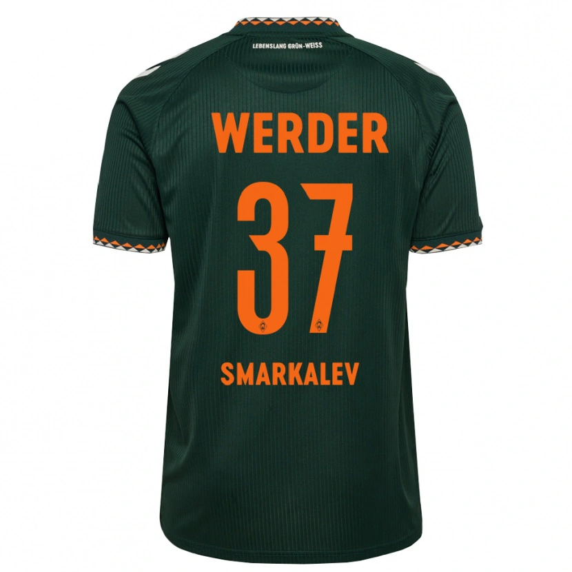 Danxen Criança Camisola Stefan Smarkalev #37 Verde Escuro Laranja Branco Alternativa 2026/27 Camisa Brasil