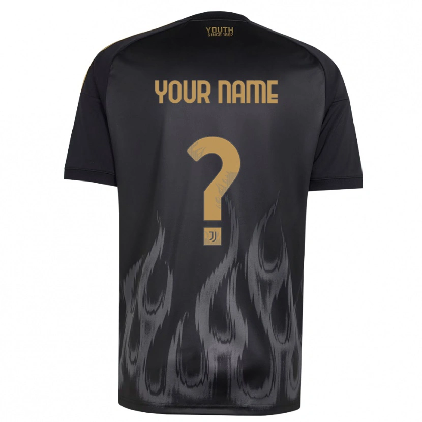 Danxen Criança Camisola Seu Nome #0 Preto Marrom Terceiro 2026/27 Camisa Brasil