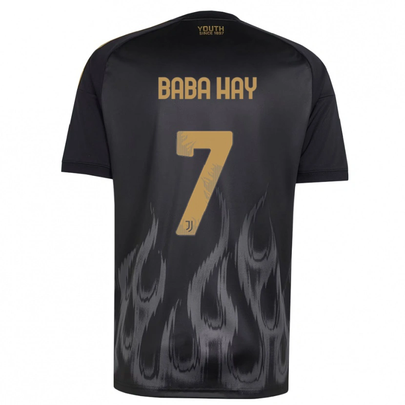 Danxen Criança Camisola Amir Baba Hay #7 Preto Marrom Terceiro 2026/27 Camisa Brasil