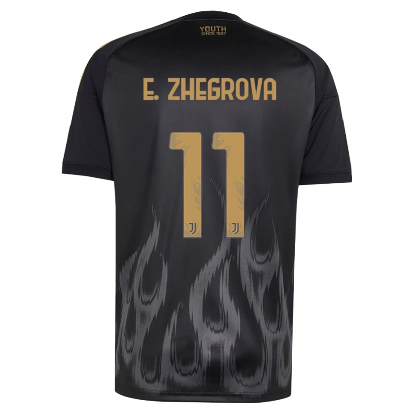 Danxen Criança Camisola Edon Zhegrova #11 Preto Marrom Terceiro 2026/27 Camisa Brasil
