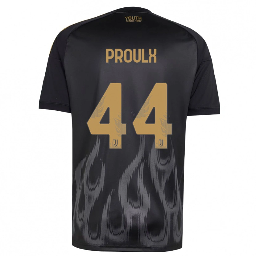 Danxen Criança Camisola Lysianne Proulx #44 Preto Marrom Terceiro 2026/27 Camisa Brasil
