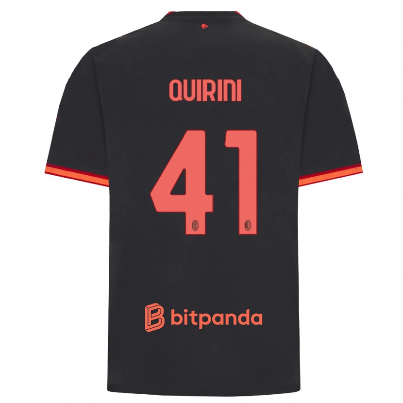 Danxen Criança Camisola Ettore Quirini #41 Preto Vermelho Terceiro 2026/27 Camisa Brasil
