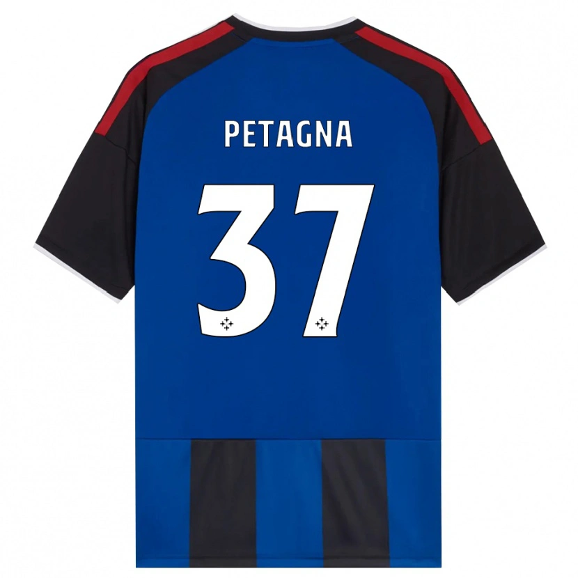 Danxen Criança Camisola Andrea Petagna #37 Azul Preto Branco Vermelho Principal 2026/27 Camisa Brasil