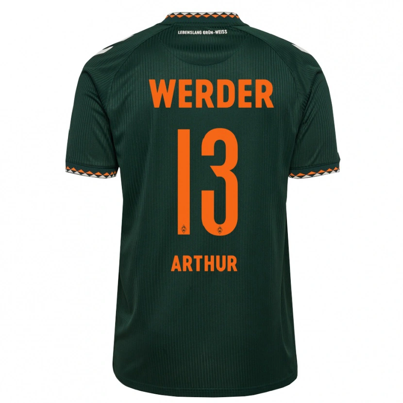 Danxen Criança Camisola Arthur Augusto De Matos Soares #13 Verde Escuro Laranja Branco Alternativa 2026/27 Camisa Brasil