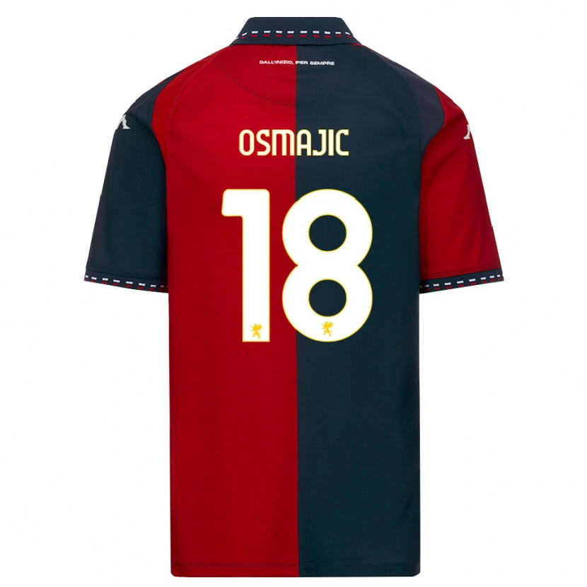 Danxen Criança Camisola Milutin Osmajic #18 Vermelho Preto Branco Principal 2026/27 Camisa Brasil