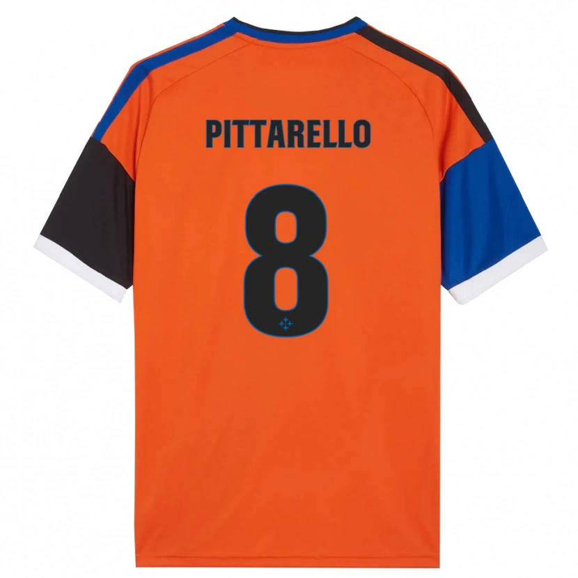Danxen Criança Camisola Filippo Pittarello #8 Laranja Azul Preto Branco Alternativa 2026/27 Camisa Brasil