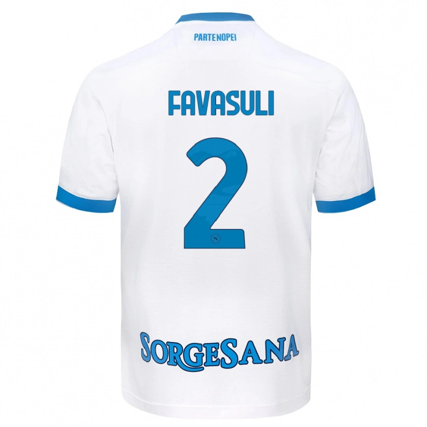 Danxen Criança Camisola Costantino Favasuli #2 Azul Celeste Branco Alternativa 2026/27 Camisa Brasil