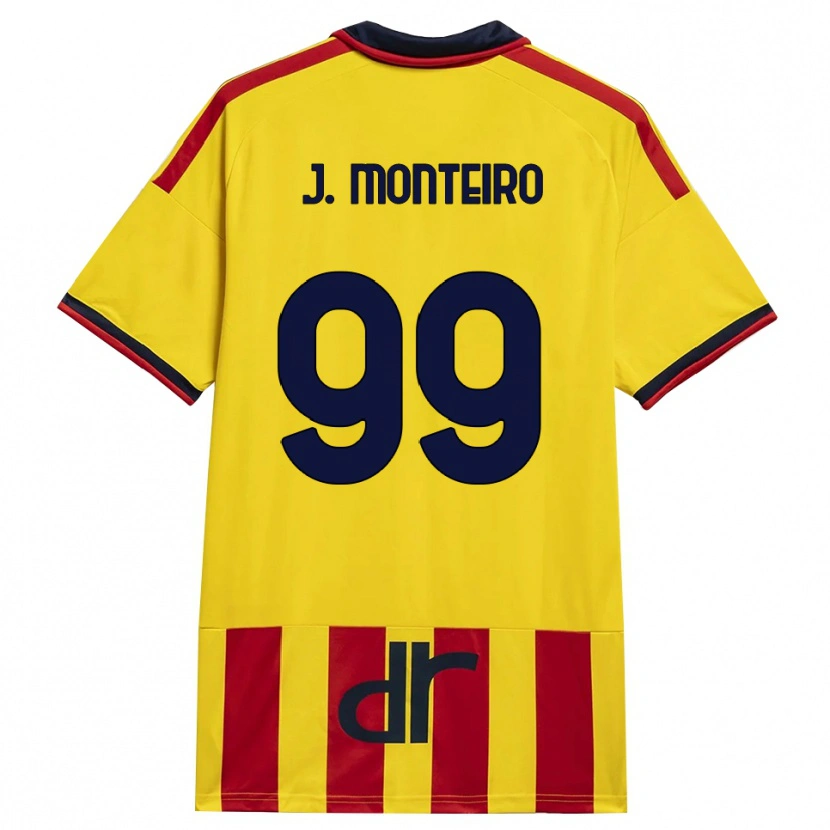 Danxen Criança Camisola Joël Monteiro #99 Amarelo Vermelho Principal 2026/27 Camisa Brasil