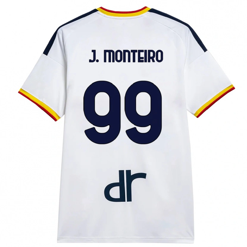 Danxen Criança Camisola Joël Monteiro #99 Branco Amarelo Vermelho Alternativa 2026/27 Camisa Brasil
