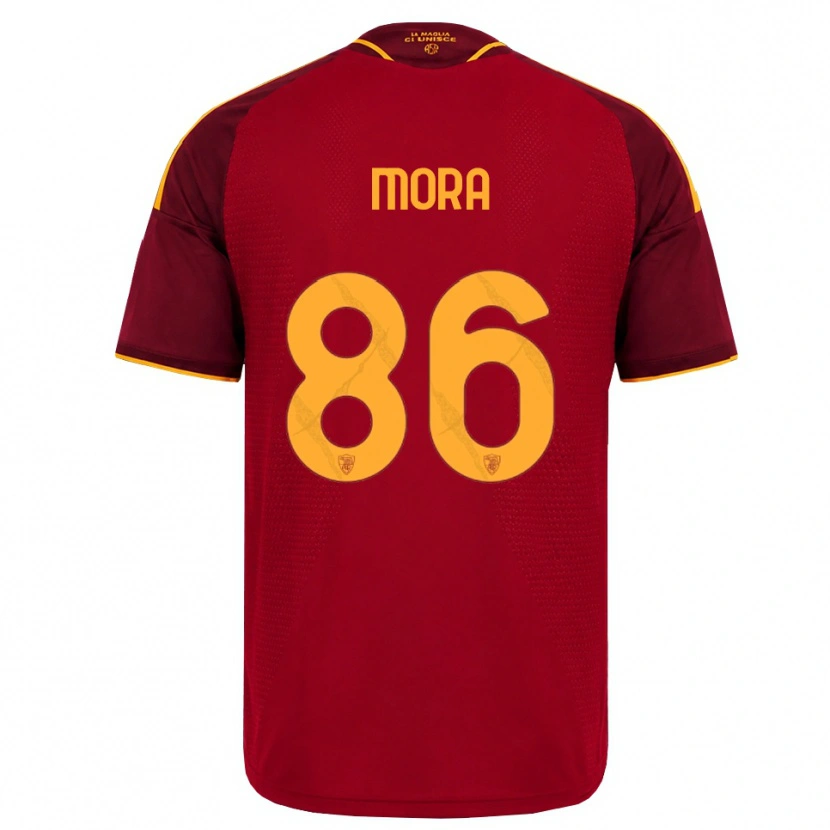 Danxen Homem Camisola Rodrigo Mora #86 Vermelho Dourado Amarelo Principal 2026/27 Camisa Brasil