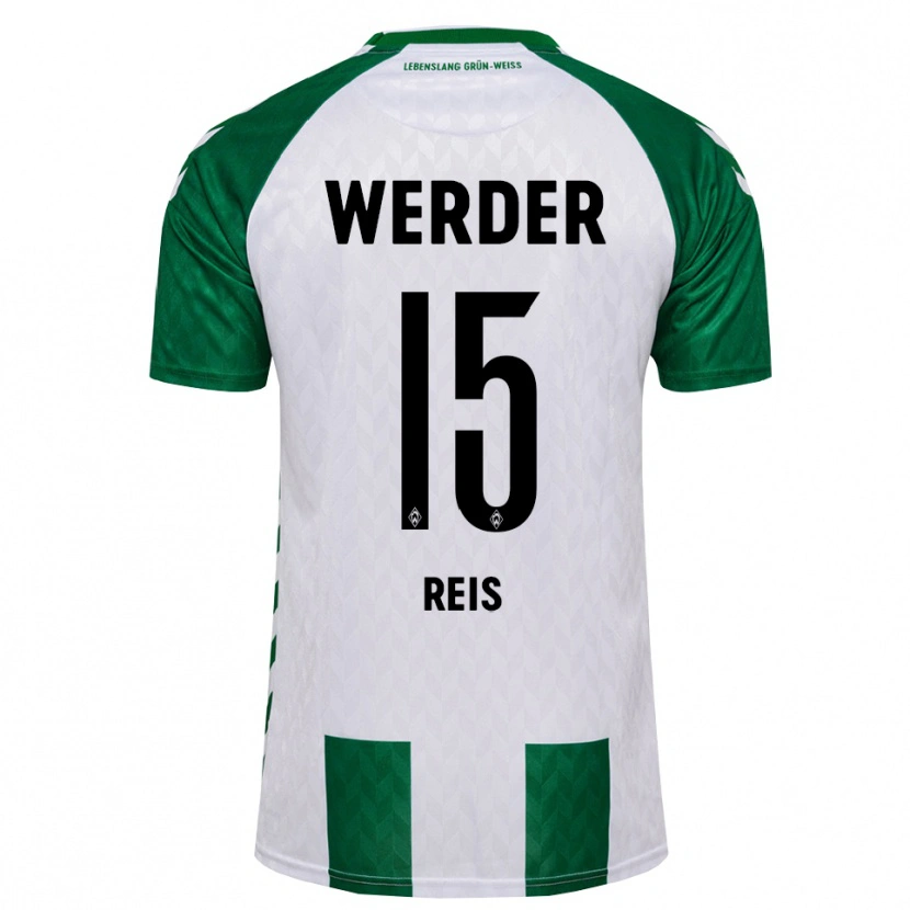 Danxen Homem Camisola Ludovit Reis #15 Verde Branco Principal 2026/27 Camisa Brasil