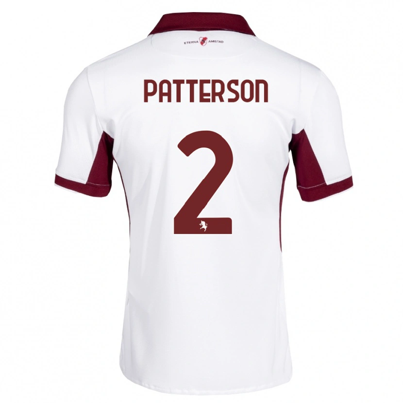 Danxen Homem Camisola Nathan Patterson #2 Bordô Branco Vermelho Alternativa 2026/27 Camisa Brasil