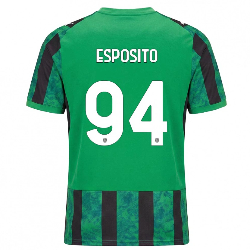 Danxen Homem Camisola Sebastiano Esposito #94 Verde Preto Branco Principal 2026/27 Camisa Brasil