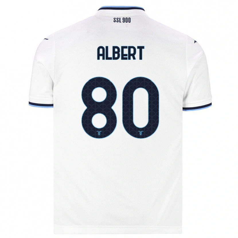 Danxen Homem Camisola Albert Gudmundsson #80 Branco Azul Marinho Alternativa 2026/27 Camisa Brasil