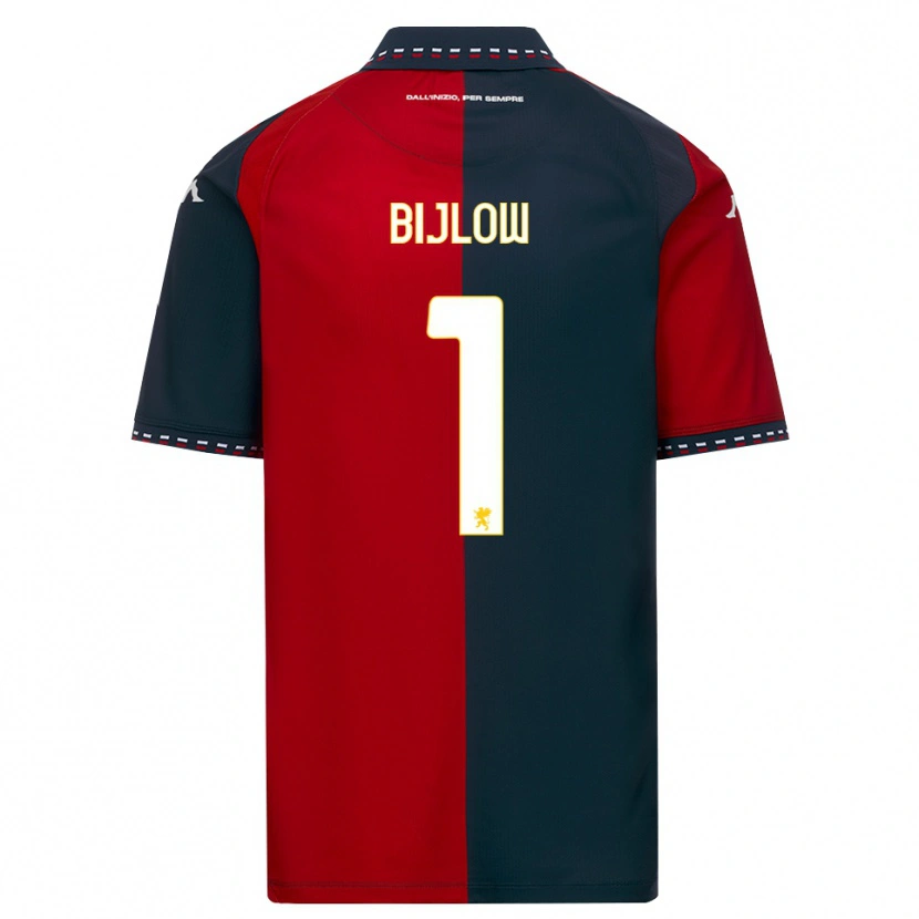 Danxen Homem Camisola Justin Bijlow #1 Vermelho Preto Branco Principal 2026/27 Camisa Brasil