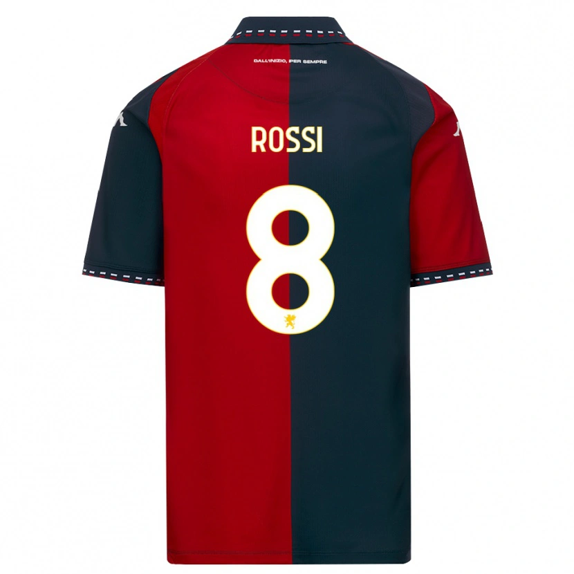 Danxen Homem Camisola Gianluca Rossi #8 Vermelho Preto Branco Principal 2026/27 Camisa Brasil