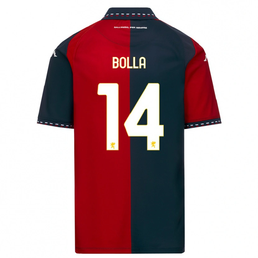 Danxen Homem Camisola Nicolò Bolla #14 Vermelho Preto Branco Principal 2026/27 Camisa Brasil