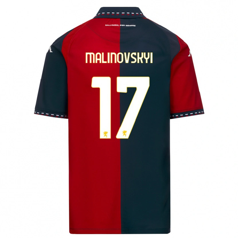 Danxen Homem Camisola Ruslan Malinovskyi #17 Vermelho Preto Branco Principal 2026/27 Camisa Brasil