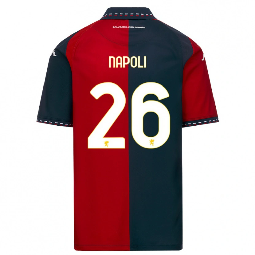 Danxen Homem Camisola Pietro Napoli #26 Vermelho Preto Branco Principal 2026/27 Camisa Brasil