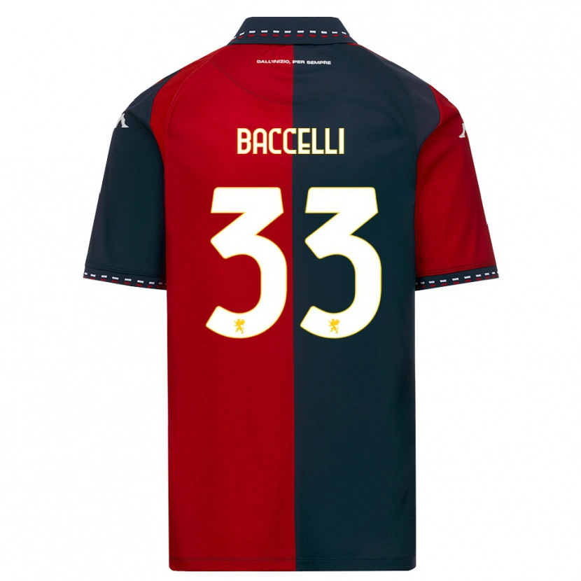 Danxen Homem Camisola Pietro Baccelli #33 Vermelho Preto Branco Principal 2026/27 Camisa Brasil