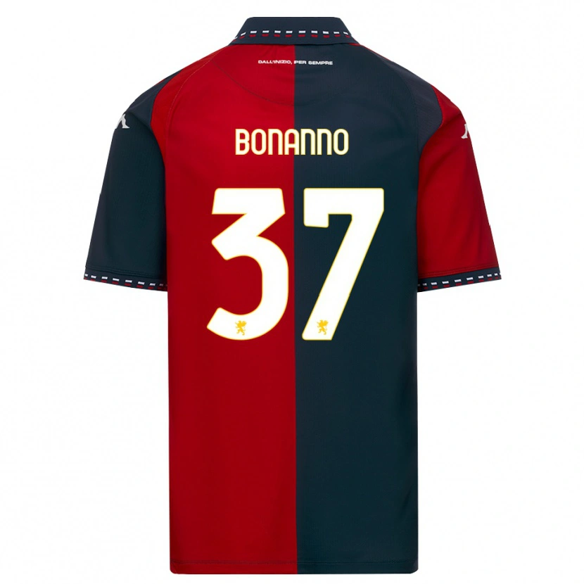 Danxen Homem Camisola Giuseppe Bonanno #37 Vermelho Preto Branco Principal 2026/27 Camisa Brasil