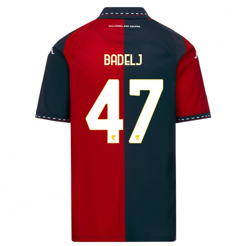 Danxen Homem Camisola Milan Badelj #47 Vermelho Preto Branco Principal 2026/27 Camisa Brasil