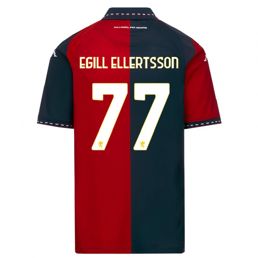 Danxen Homem Camisola Mikael Egill Ellertsson #77 Vermelho Preto Branco Principal 2026/27 Camisa Brasil