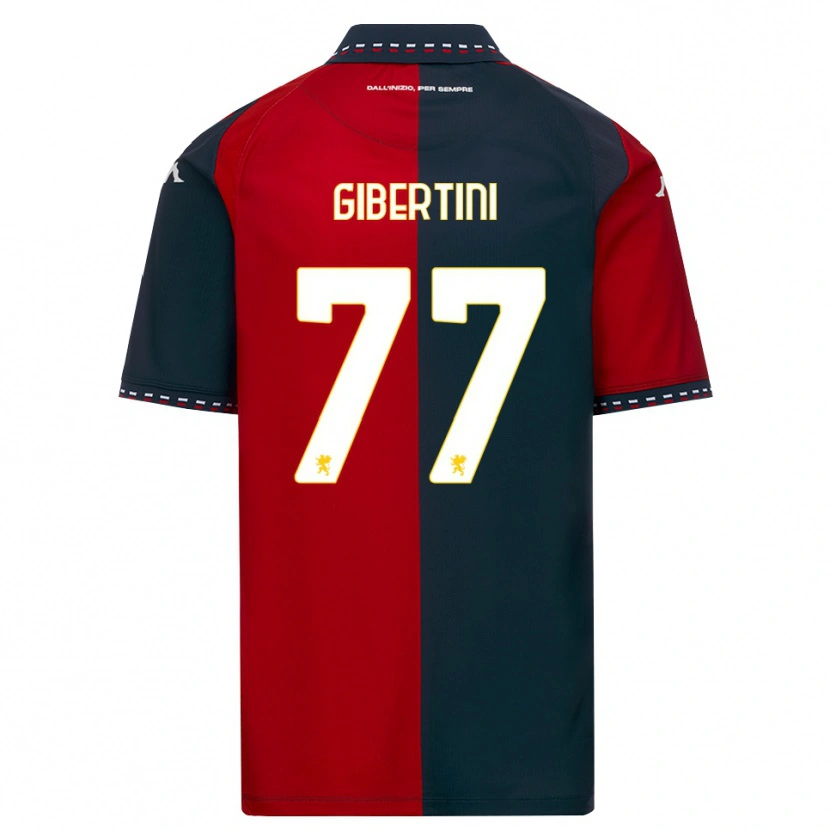 Danxen Homem Camisola Matteo Gibertini #77 Vermelho Preto Branco Principal 2026/27 Camisa Brasil